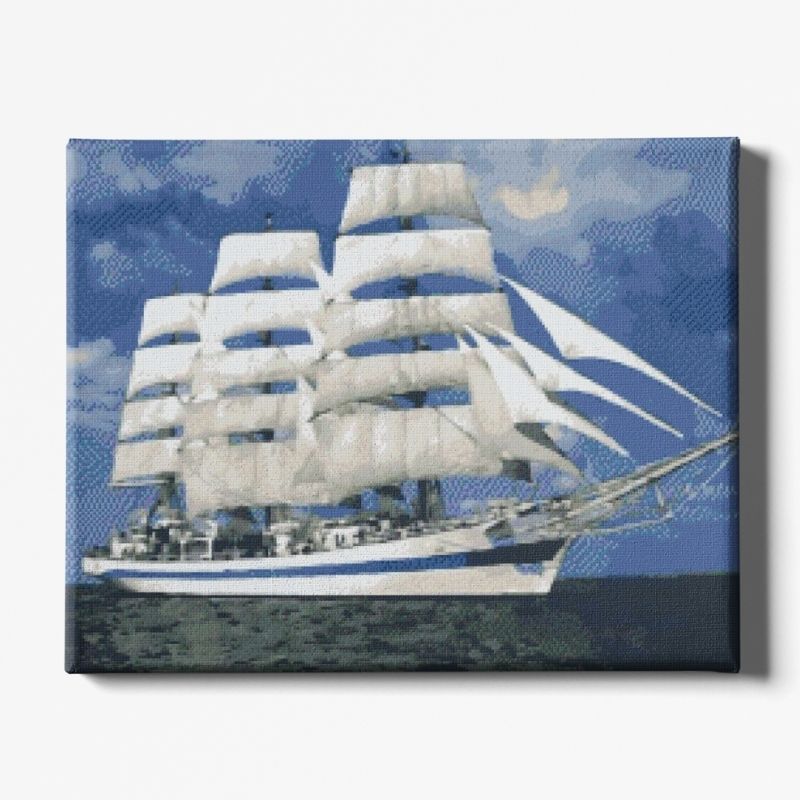 Kit Broderie Diamant Bateau à Voile