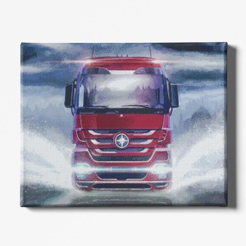 Kit Broderie Diamant Camion Routier