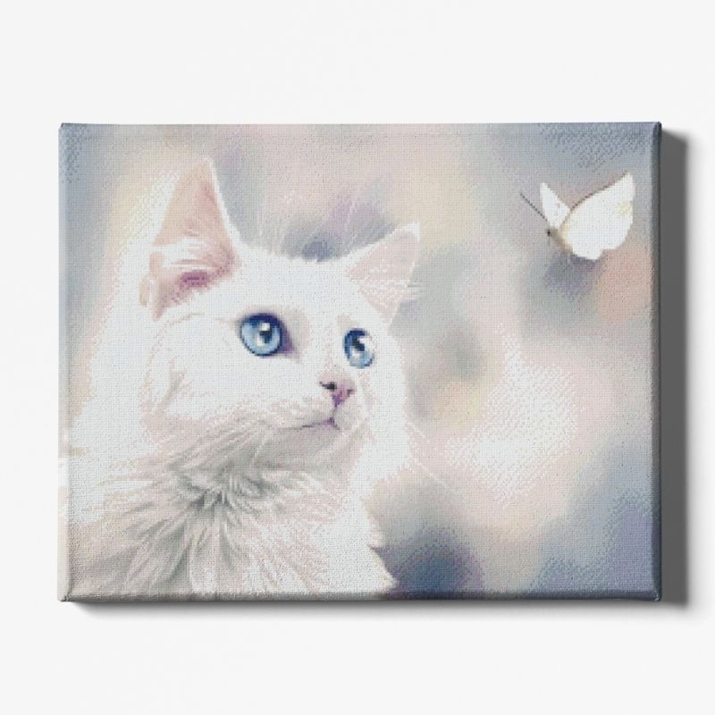 Kit Broderie Diamant Chat Joueur - Brodeuse De Diamant