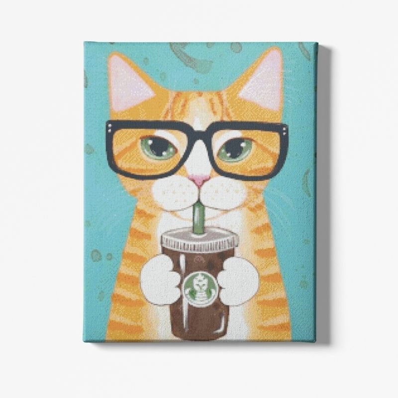 Kit Broderie Diamant Chat Roux - Brodeuse De Diamant