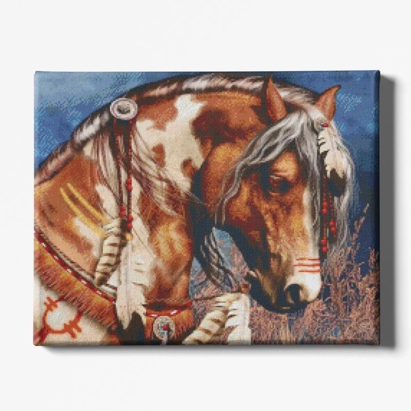 Kit Broderie Diamant Cheval Indien - Brodeuse De Diamant