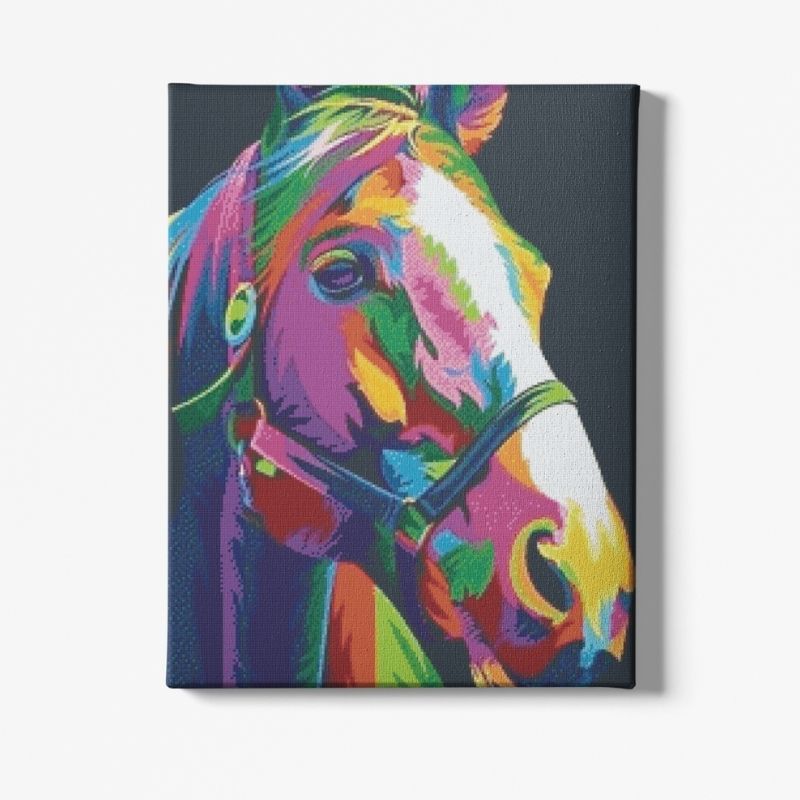 Kit Broderie Diamant Cheval Pop Art - Brodeuse De Diamant