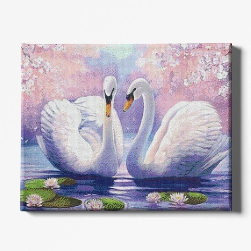 Kit Broderie Diamant Étang des Cygnes