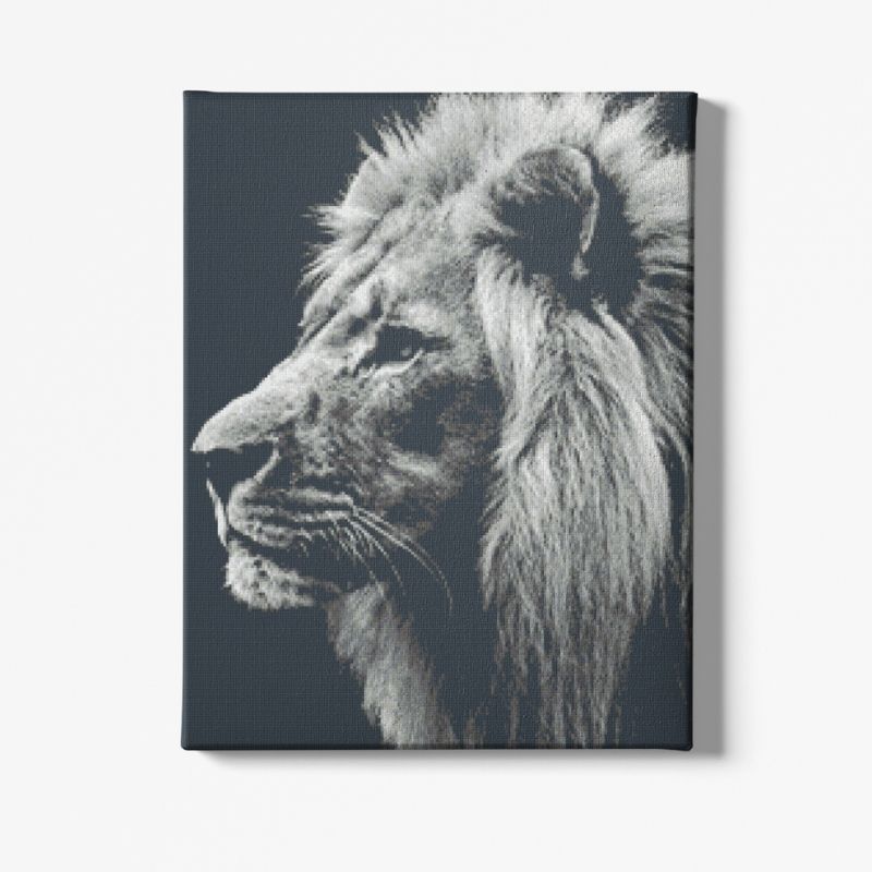Kit Broderie Diamant Portrait Lion - Brodeuse De Diamant