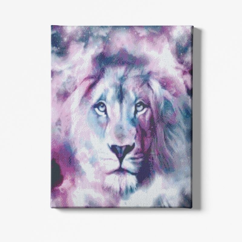 Kit Broderie Diamant Lion Univers - Brodeuse De Diamant