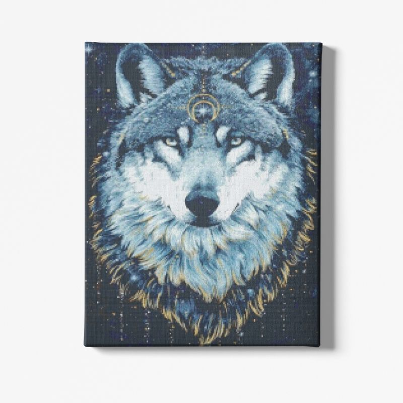 Kit Broderie Diamant Loup Magique - Brodeuse De Diamant