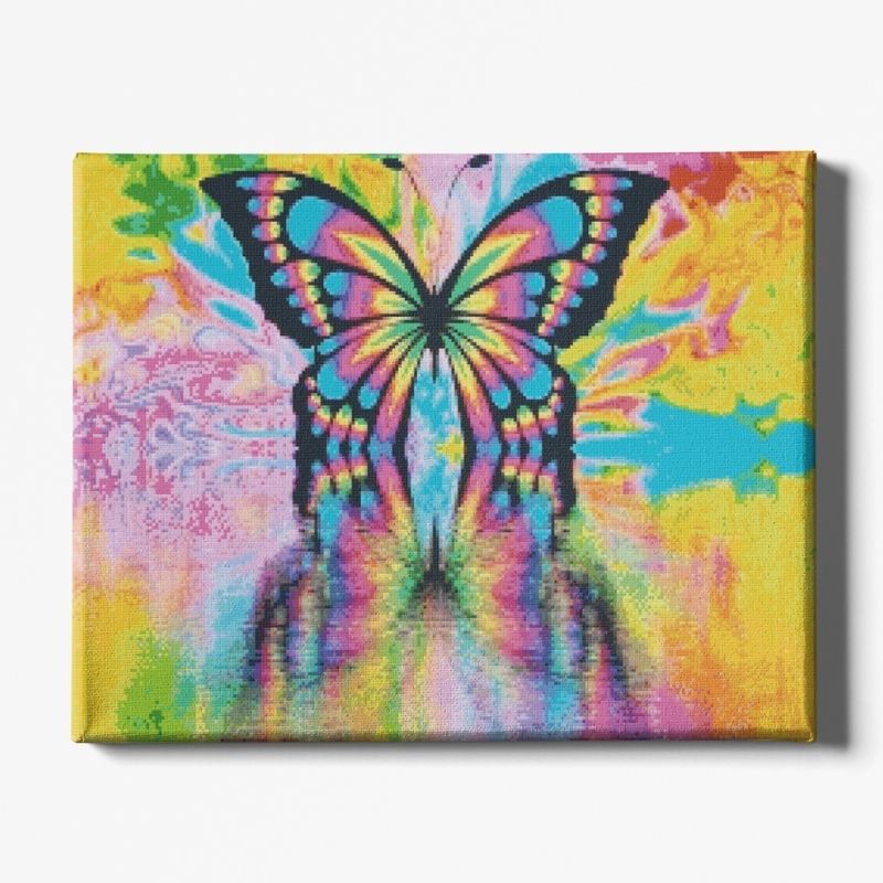 Kit Broderie Diamant Papillon Multicolore - Brodeuse De Diamant