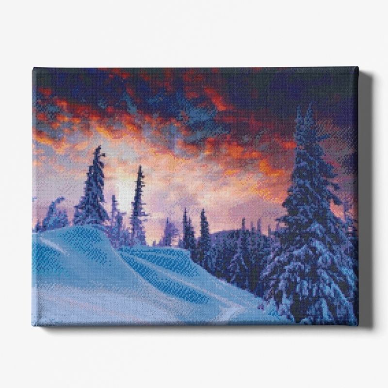 Kit Broderie Diamant Paysage Alpes - Brodeuse De Diamant