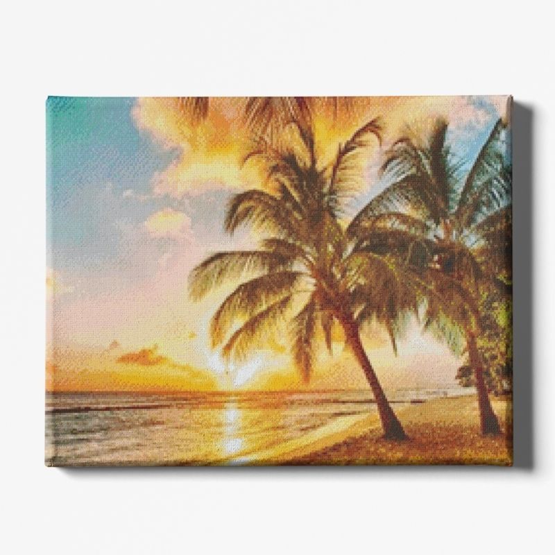 Kit Broderie Diamant Paysage Bahamas - Brodeuse De Diamant