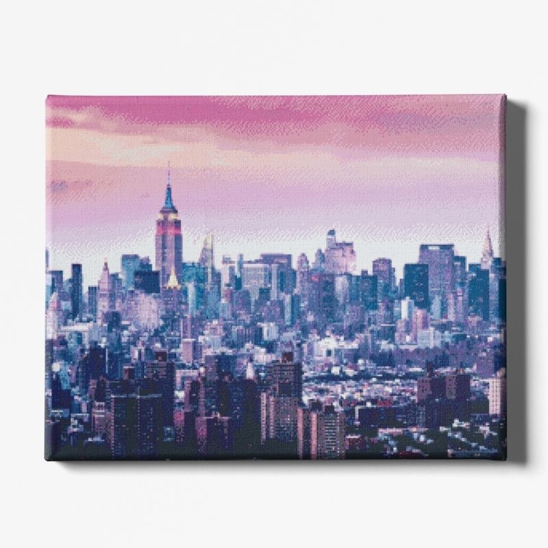 Kit Broderie Diamant Paysage Mégalopole - Brodeuse De Diamant