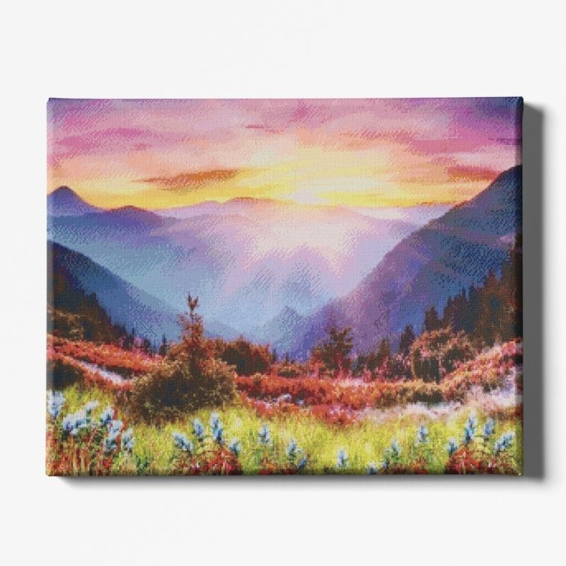 Kit Broderie Diamant Paysage de Printemps - Brodeuse De Diamant