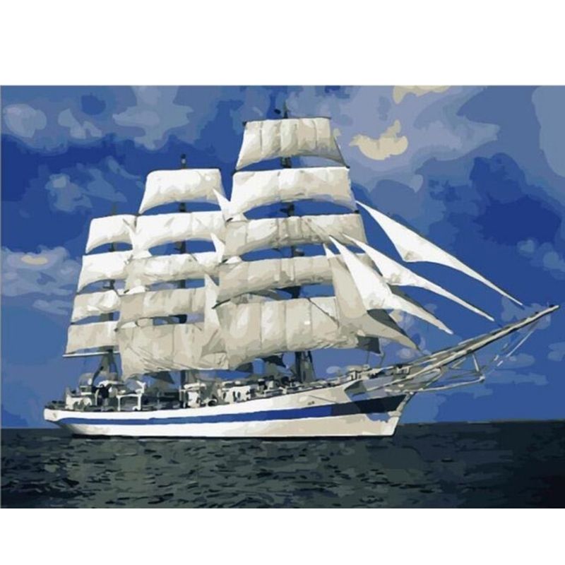 Kit Broderie Diamant Bateau à Voile