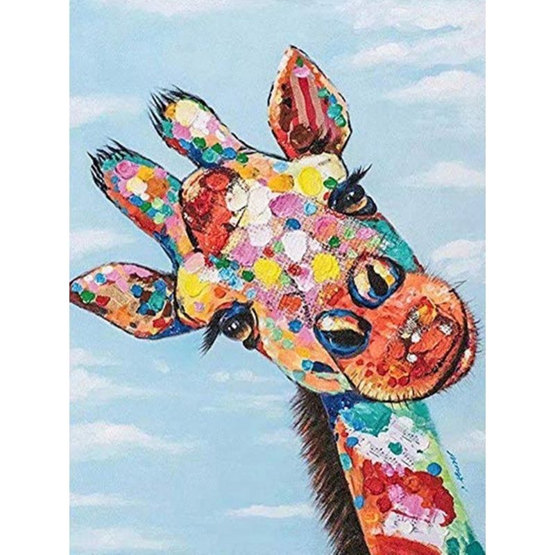 Kit Broderie Diamant Girafe Artiste - Brodeuse De Diamant