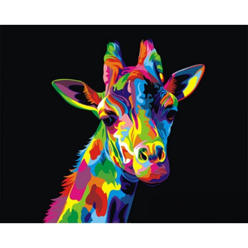 Kit Broderie Diamant Girafe Pop Art - Brodeuse De Diamant