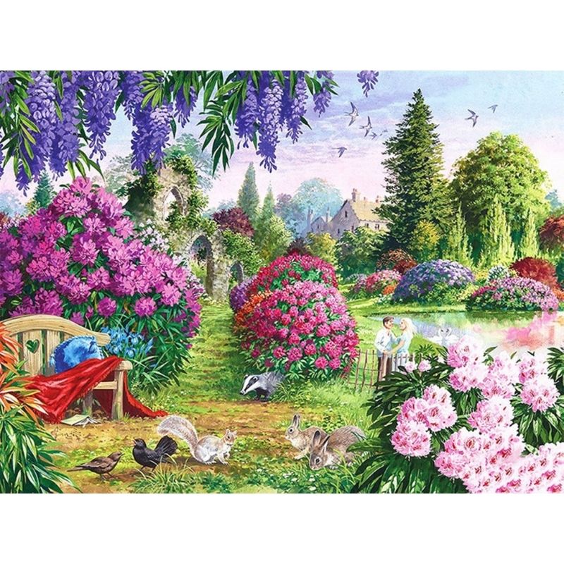 Kit Broderie Diamant Fleur Jardin Fleuri - Brodeuse De Diamant