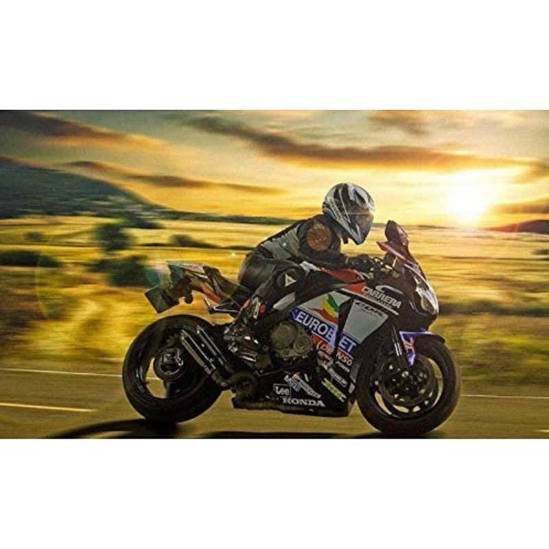 Kit Broderie Diamant Moto Sportive - Brodeuse De Diamant
