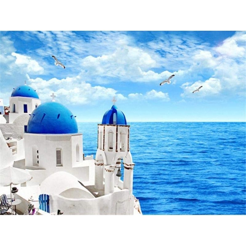 Kit Broderie Diamant Paysage Grèce