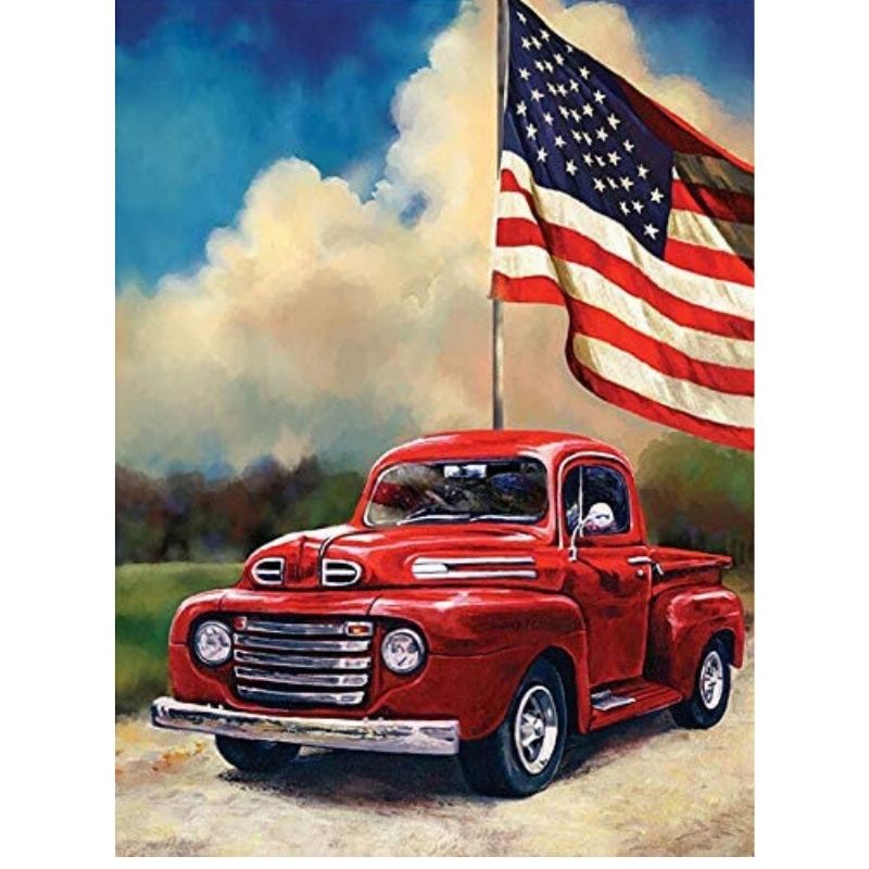 Kit Broderie Diamant Pick Up USA