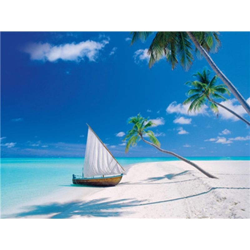Kit Broderie Diamant Plage et Bateau