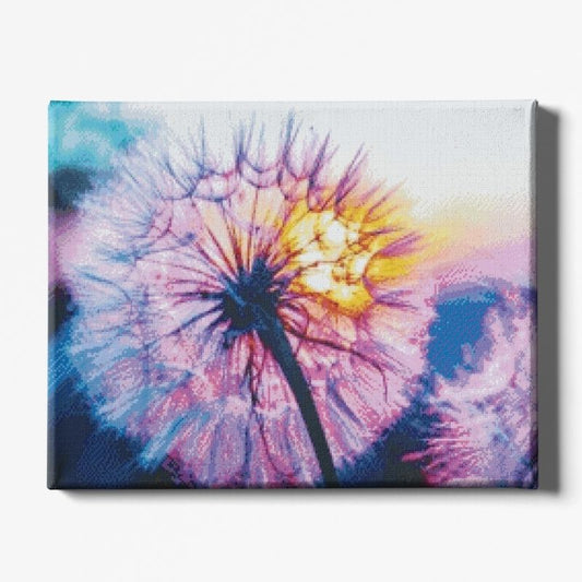 Kit Broderie Diamant Fleur Pissenlit au Soleil - Brodeuse De Diamant