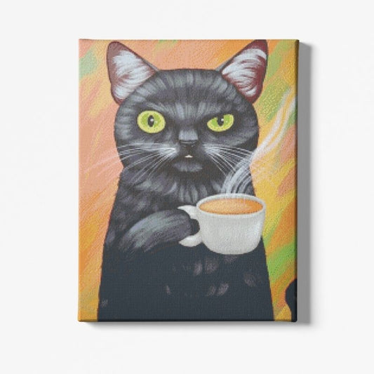 Kit Broderie Diamant Chat Noir - Brodeuse De Diamant
