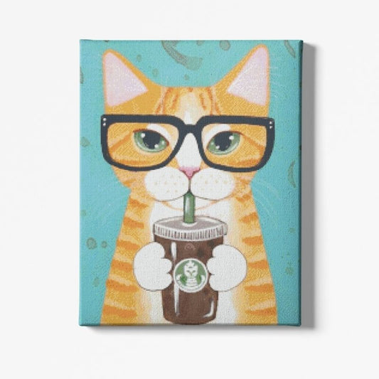 Kit Broderie Diamant Chat Roux - Brodeuse De Diamant