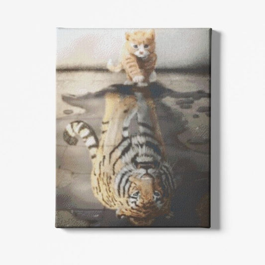 Kit Broderie Diamant Chaton Ambitieux - Brodeuse De Diamant