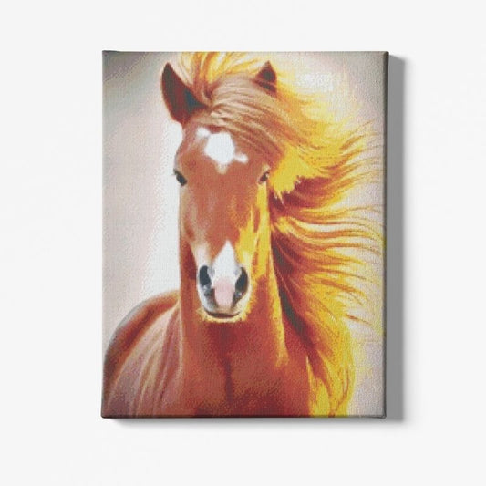 Kit Broderie Diamant Cheval Marron - Brodeuse De Diamant