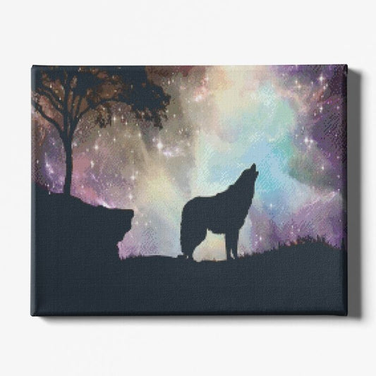 Kit Broderie Diamant Cri de Loup - Brodeuse De Diamant