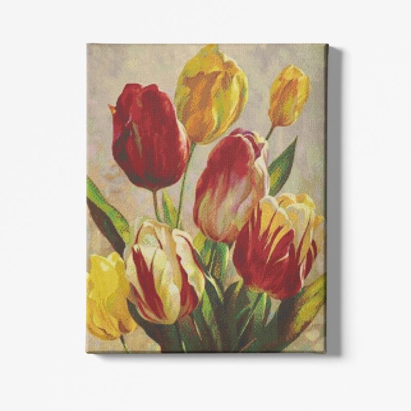 Kit Broderie Diamant Fleur Tulipes - Brodeuse De Diamant
