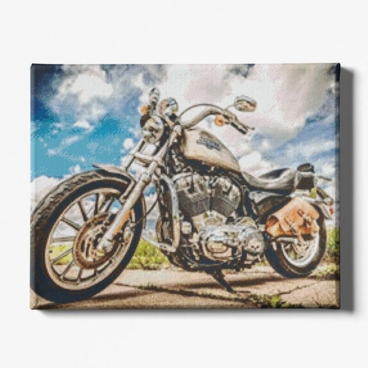 Kit Broderie Diamant Moto Vintage - Brodeuse De Diamant