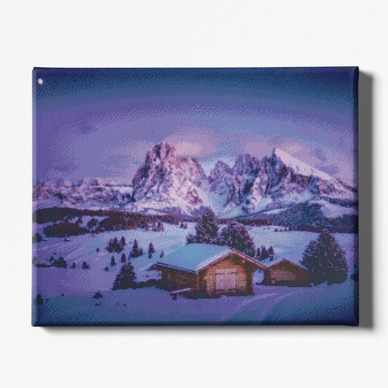 Kit Broderie Diamant Paysage de Montagne - Brodeuse De Diamant