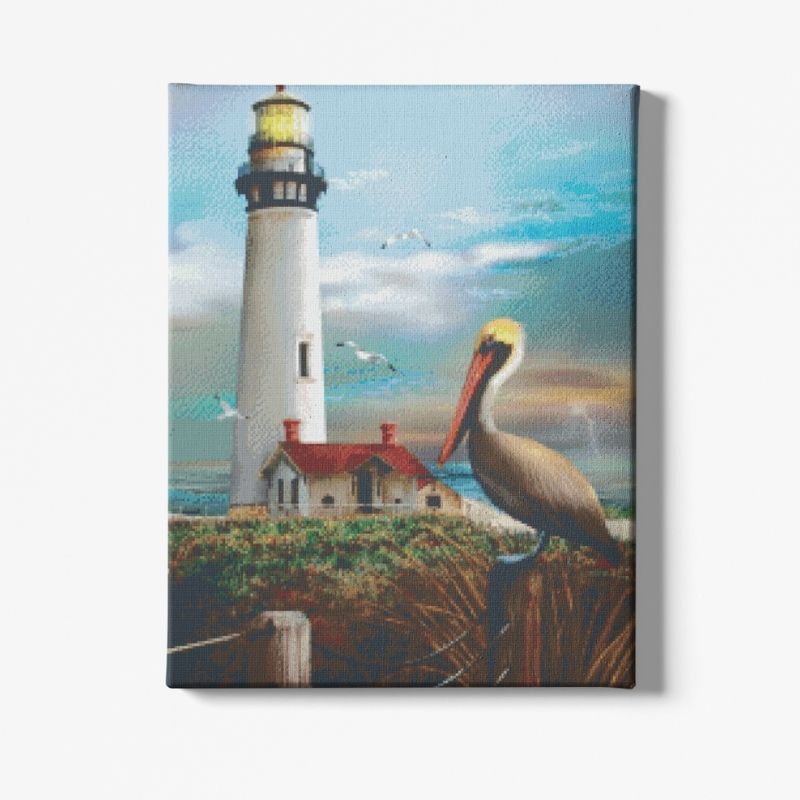 Kit Broderie Diamant Paysage Phare - Brodeuse De Diamant