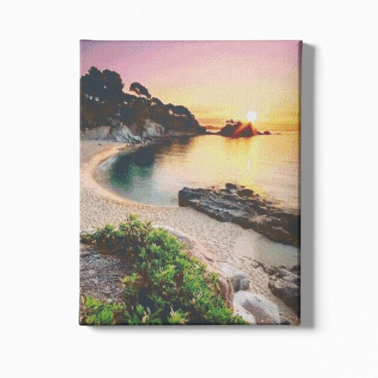 Kit Broderie Diamant Plage Bretagne