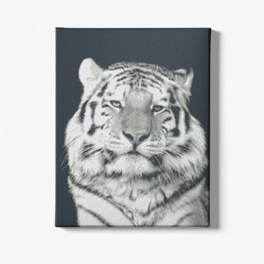 Kit Broderie Diamant Tigre Portait Noir et Blanc - Brodeuse De Diamant