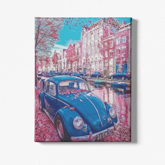 Kit Broderie Diamant Voiture Coccinelle - Brodeuse De Diamant