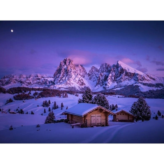 Kit Broderie Diamant Paysage de Montagne - Brodeuse De Diamant